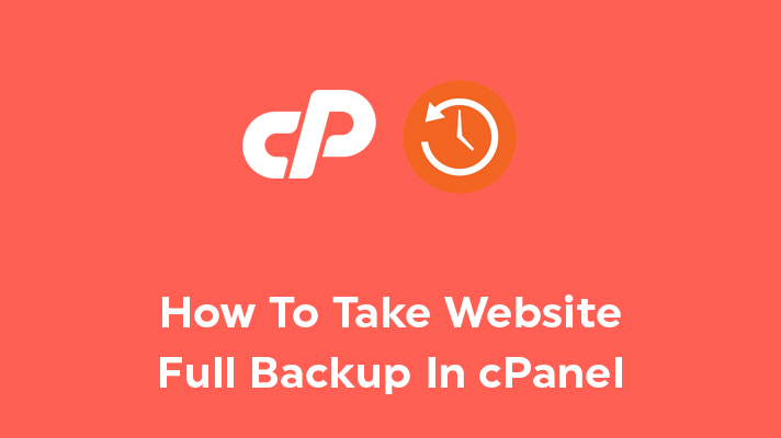 How to generate Full cPanel Account Backup