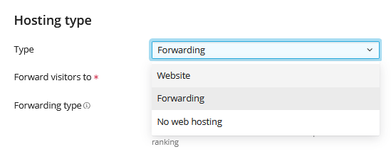 domain forwarder in Plesk
