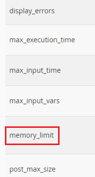 Increase PHP Memory Limit in cPanel