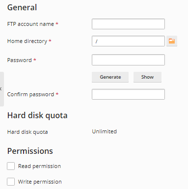 Create an FTP Account in the Plesk Panel